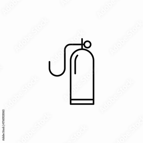 scuba diving tank icon sign vector