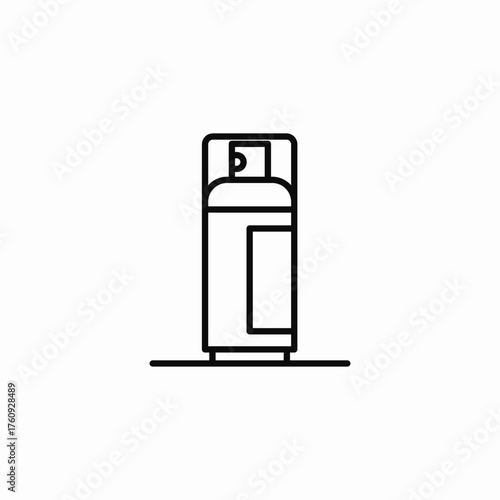 tall aerosol can icon sign vector