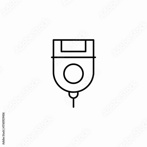 electric razor icon icon sign vector