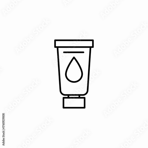 hand lotion tube icon sign vector