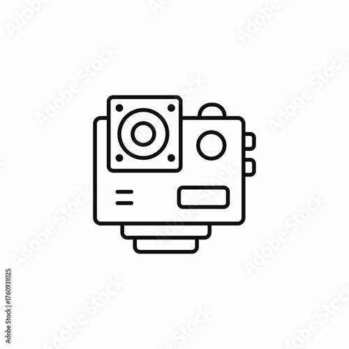 action camera device icon sign vector