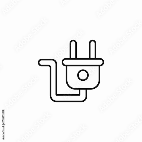 electrical power plug icon sign vector