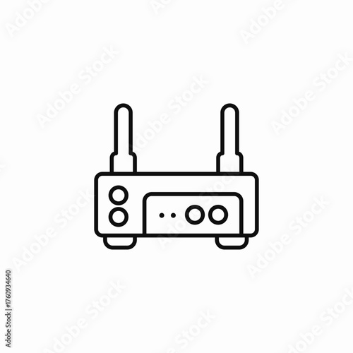 wifi internet router icon sign vector