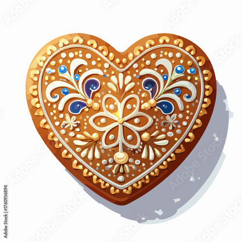 Lebkuchenherz mit Zuckerguss