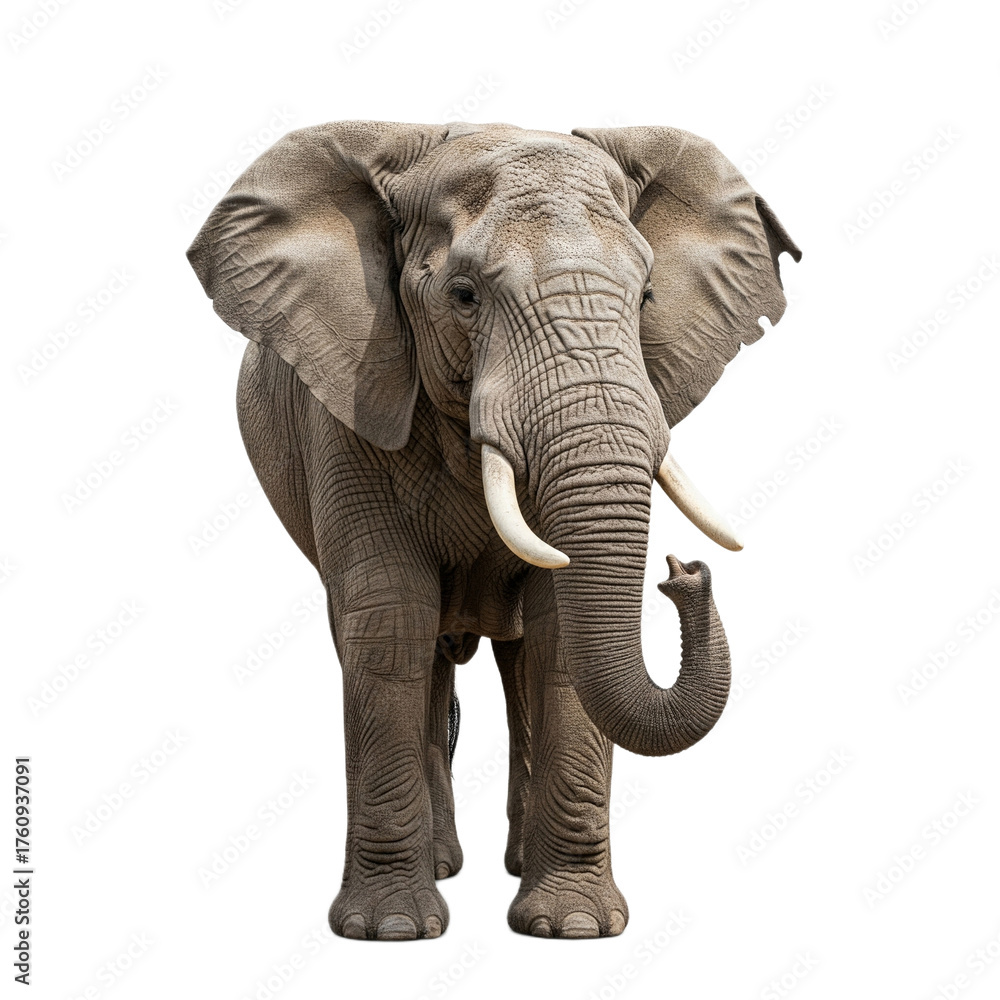 Fototapeta premium Elephant with transparent PNG background