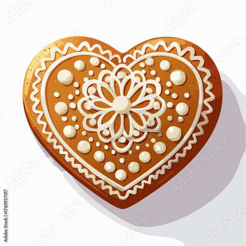 Lebkuchenherz mit Zuckerguss