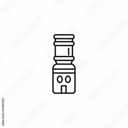 office water cooler icon sign vector