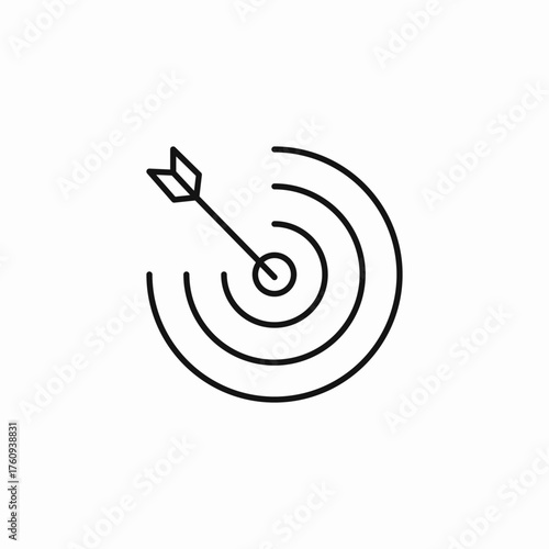 target arrow aim icon sign vector