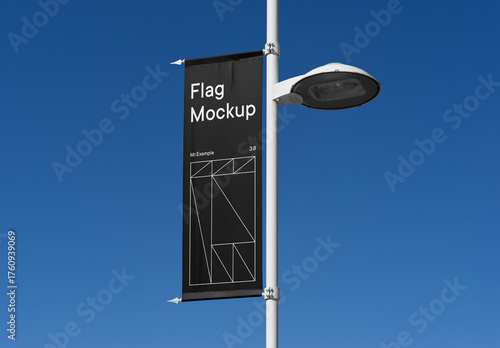 Single Flag Mockup