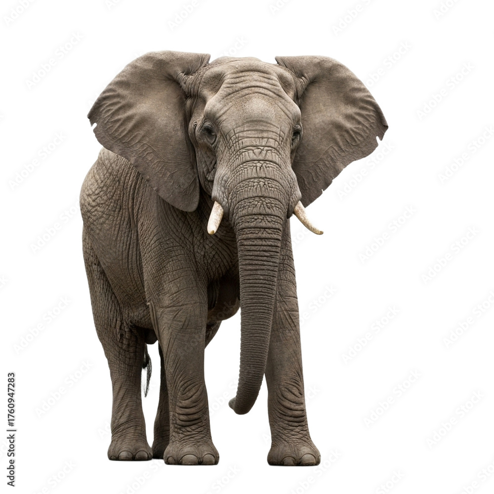 Fototapeta premium Elephant with transparent PNG background