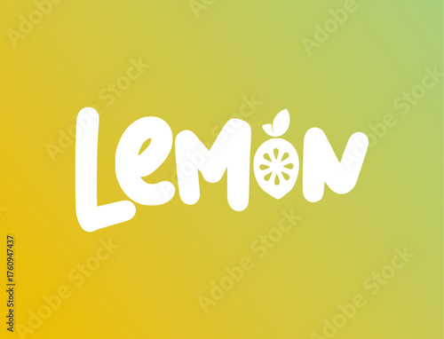 Colorful and Stylish Lemon Wordmark Logo Design A Fresh and Zesty Graphic for Various Applications