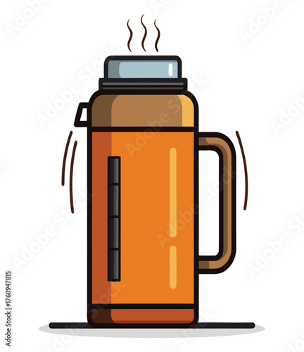 vector illustration of a beer mug filled with beer