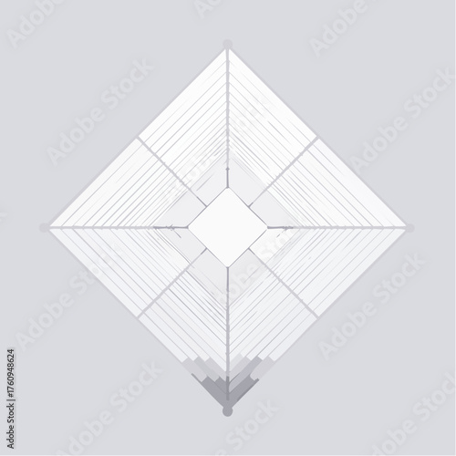 Abstract geometric structure with linear patterns conveying minimalist design principles