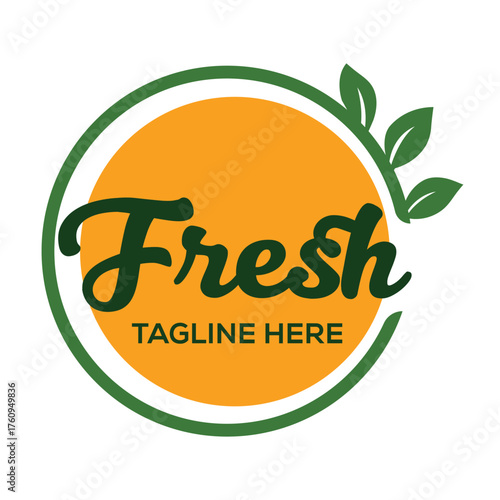 Fresh Vegetables Logo Design for Vegetables and Fruit Shop 