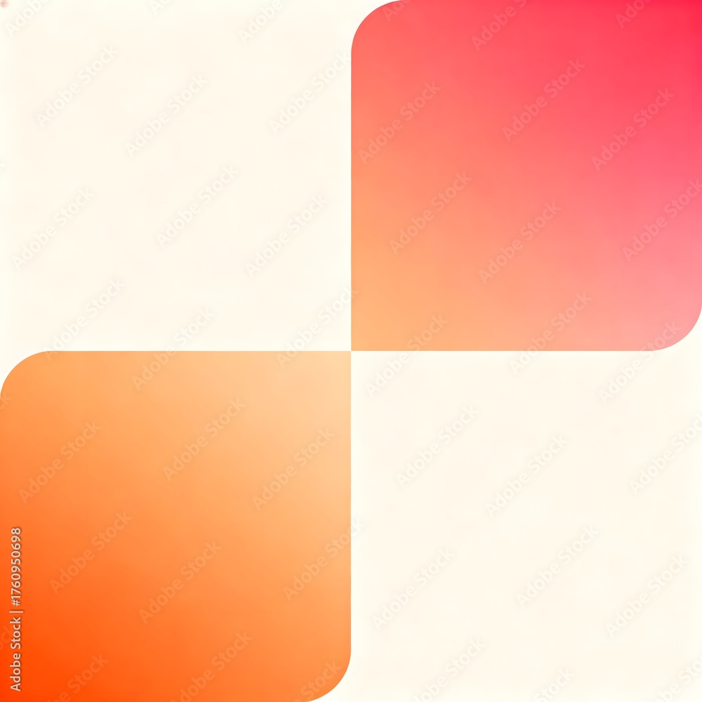 Obraz premium Gradient color blocks in cross pattern
