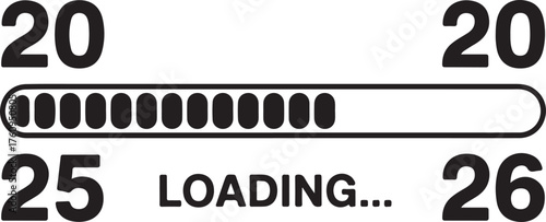 Progress bar loading indicator with numbers 20 and 25 26 loading bar progress indicator
