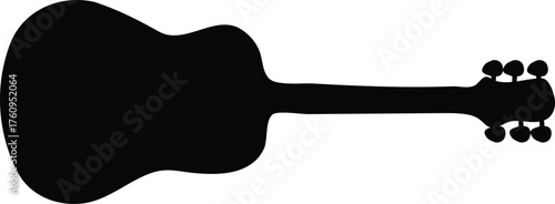 Acoustic Guitar Silhouette Image