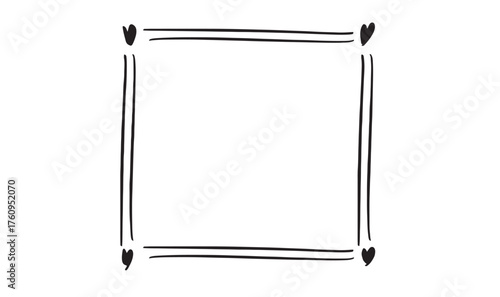 frame pattern love heart shape black color drawing card romantic mockup gift holiday 14 fourteen day date february month happy valentine day element sale happy valentine day mockup empty blank poster 