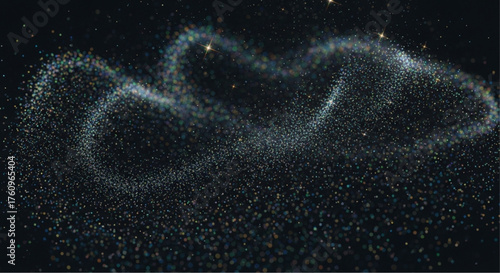 A mesmerizing depiction of the galaxy, the stars are beautifully arranged and captured. vector illustration