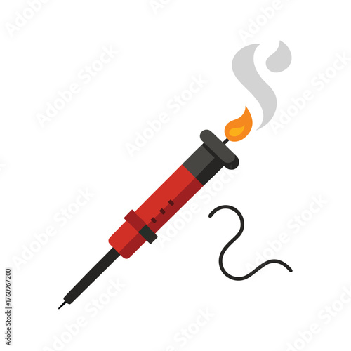 Soldering Iron with Flame and Smoke tool electronics