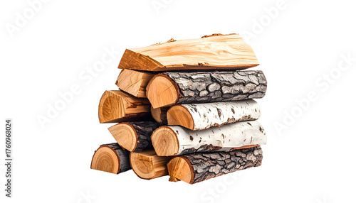 Wallpaper Mural Stacked firewood logs with transparent background Torontodigital.ca