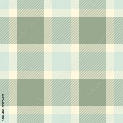 Countryside pattern texture fabric, aged check vector textile. Repeatable patterns seamless plaid background tartan in pastel and white colors.
