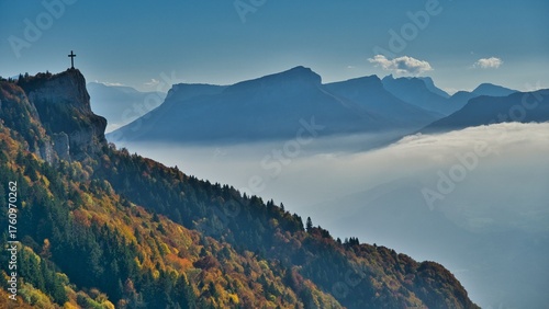 Alpenlandschaft am Croix de Nivolet in den französischen Alpen