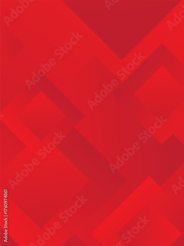 Modern geometric background red gradient color box shape