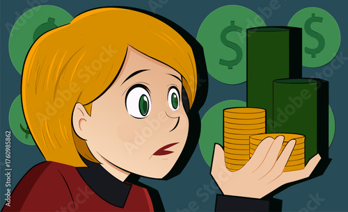 Woman Shocked by Small Savings Against Large Financial Shadow