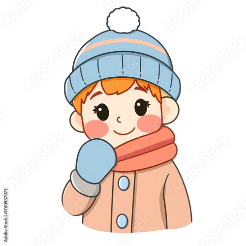 baby boy in winter clothes
