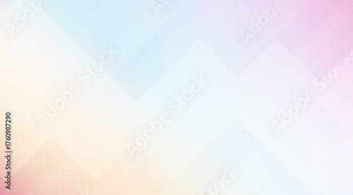 Pastel geometric background with a modern aesthetic showcases intersecting triangles in soft hues of pink, yellow, and blue creating a minimalist and calming visual effect