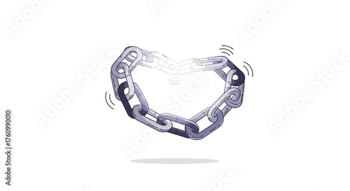 Broken Chain - Symbol of Freedom and Overcoming Obstacles.