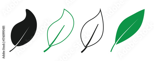 leaf plant sprout icon sign vector