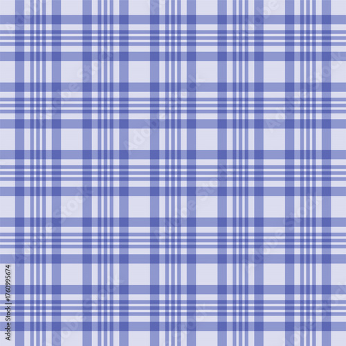 Seamless blue plaid pattern