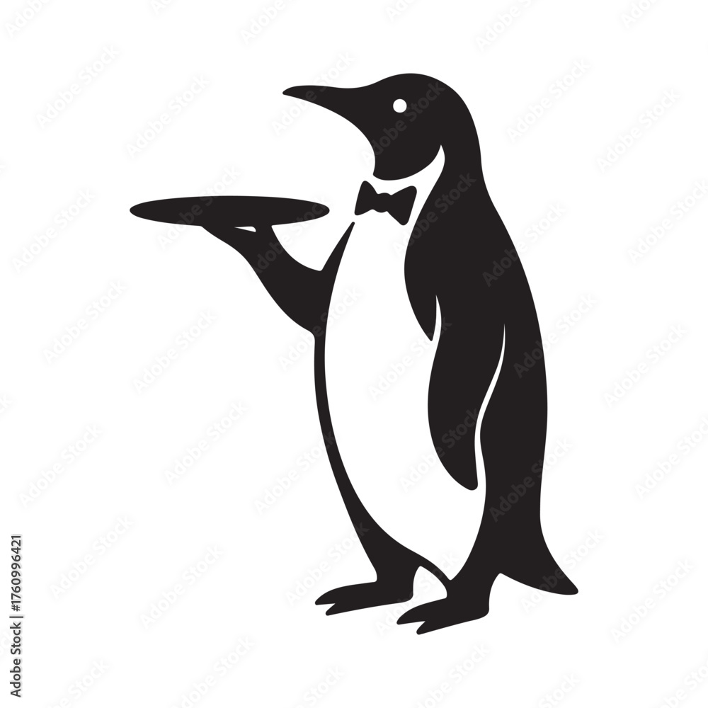 Fototapeta premium penguin waiter