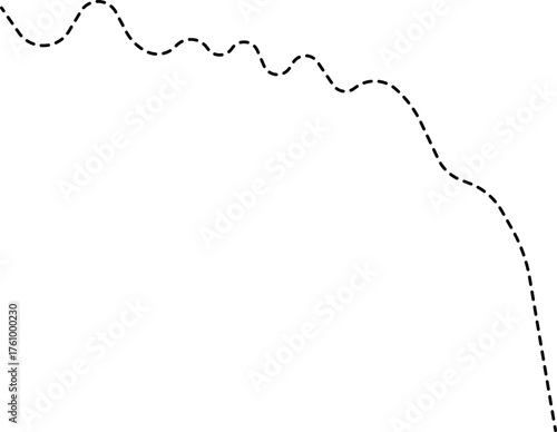 A dotted line graph showing jagged movements in the finance data, with sharp fluctuations.