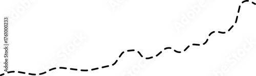 A dotted line graph representing a zigzag pattern in the financial data, showing fluctuating movements.