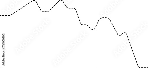 A dotted line graph showing a downward trend in the data, presented in an infographic design.