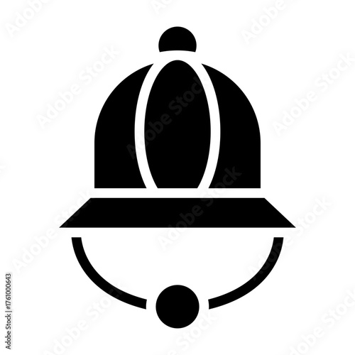Archaeology Hat Vector Glyph Icon Design