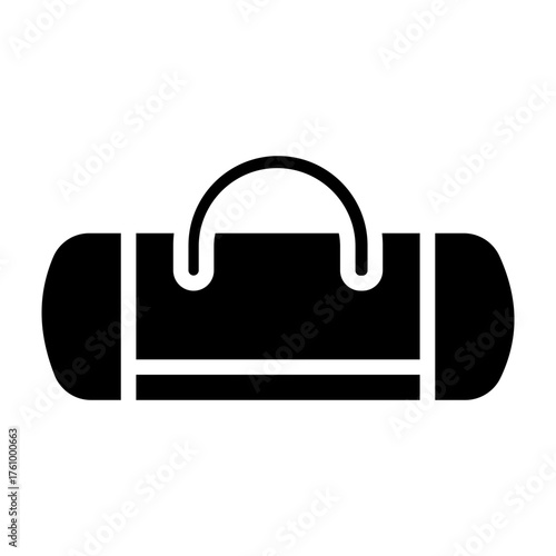 Field Bag Vector Glyph Icon Design