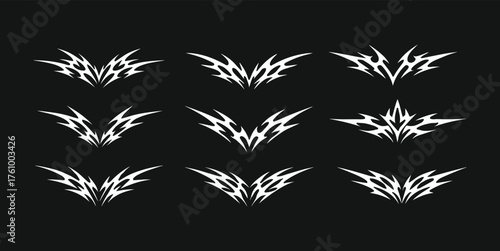 Futuristic gothic tribal flame sigil vector design, inspired by Y2K aesthetic with liquid mercury metallic look, abstract tattoo artwork, and cyber illustration for modern graphic art.