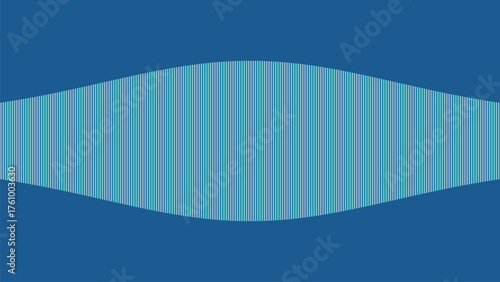 Abstract oscillating pattern in blue colors representing frequency and sound waves for technology background