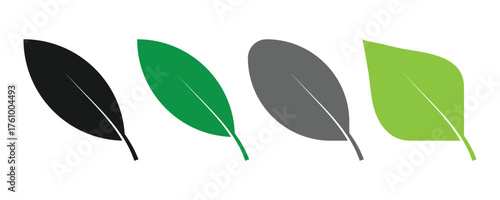 green leaf icon vector design
