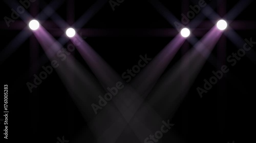 Cinematic light beam intro with spotlight shining down on dark background. Perfect for short films, inspirational quotes, Dharma content, business presentations or branding.