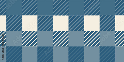 Gingham pattern background. Retro tablecloth texture. Abstract color full of Scott pattern. Pastel gingham seamless background for print on fabric. Vector art