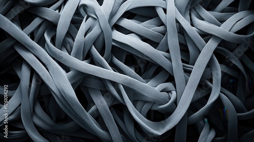 Stylized global supply chain network in abstract representation