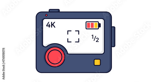 4k action camera recording footage perfect for vloggers documenting outdoor adventures with compact digital device and capturing high-quality videos.