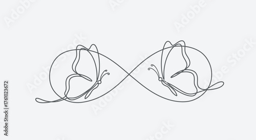 Abstract infinity symbol figure drawing vector art scalable illustration for diverse design projects