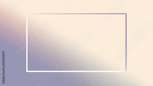 Soft luminous gradient background in pale peach to lavender tones with a thin white frame — elegant, airy, and minimal design ideal for copy space.