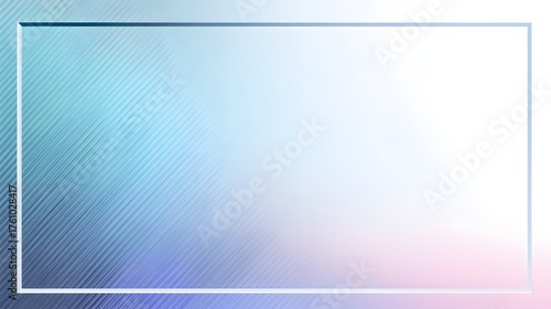 Rectangular frame over a blue-to-pale pink/purple gradient with subtle diagonal texture. Modern, high-tech, and luminous design with ample copy space.